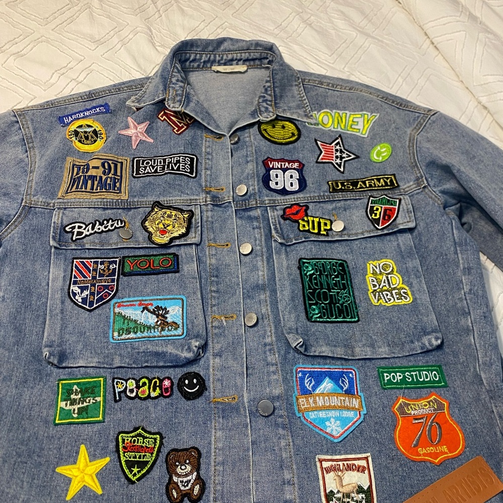 Jade by Jane Patched Denim Jacket